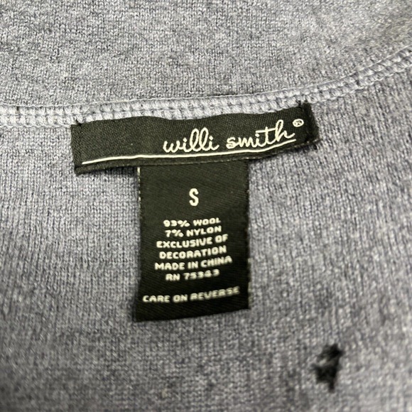 Will Smith CARDIGAN Women's BLACK SIZE SMALL 93% Wool Nice - Picture 8 of 8